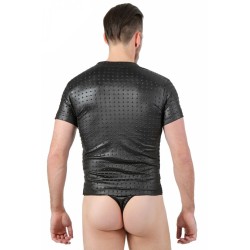 Jadelingerie 91, 92 et 77 T Shirt Homme Wetlook Relief Picot