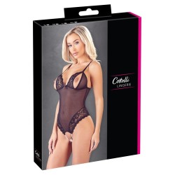 Jadelingerie 91, 92 et 77 Body Dentelle Noire Seins Et String