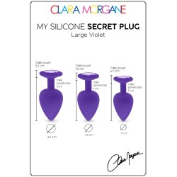 Jadelingerie 91, 92 et 77 My Secret Violet Silicone Plug