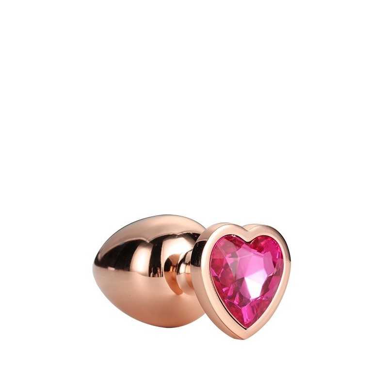 Jadelingerie 91, 92 et 77 Gleaming Love Coeur Bijou Plug Gold