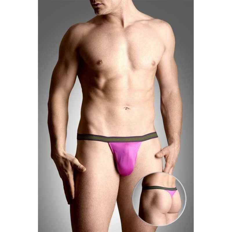 Jadelingerie 91, 92 et 77 String ceinture rayée couleurs Homme